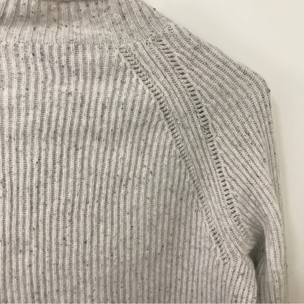 J. Crew beige knit wool nylon blend long sleeve top